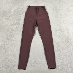 Alo Yoga 7/8 Leggings Womens XXS Brown Gym Workout Training 24" Inseam